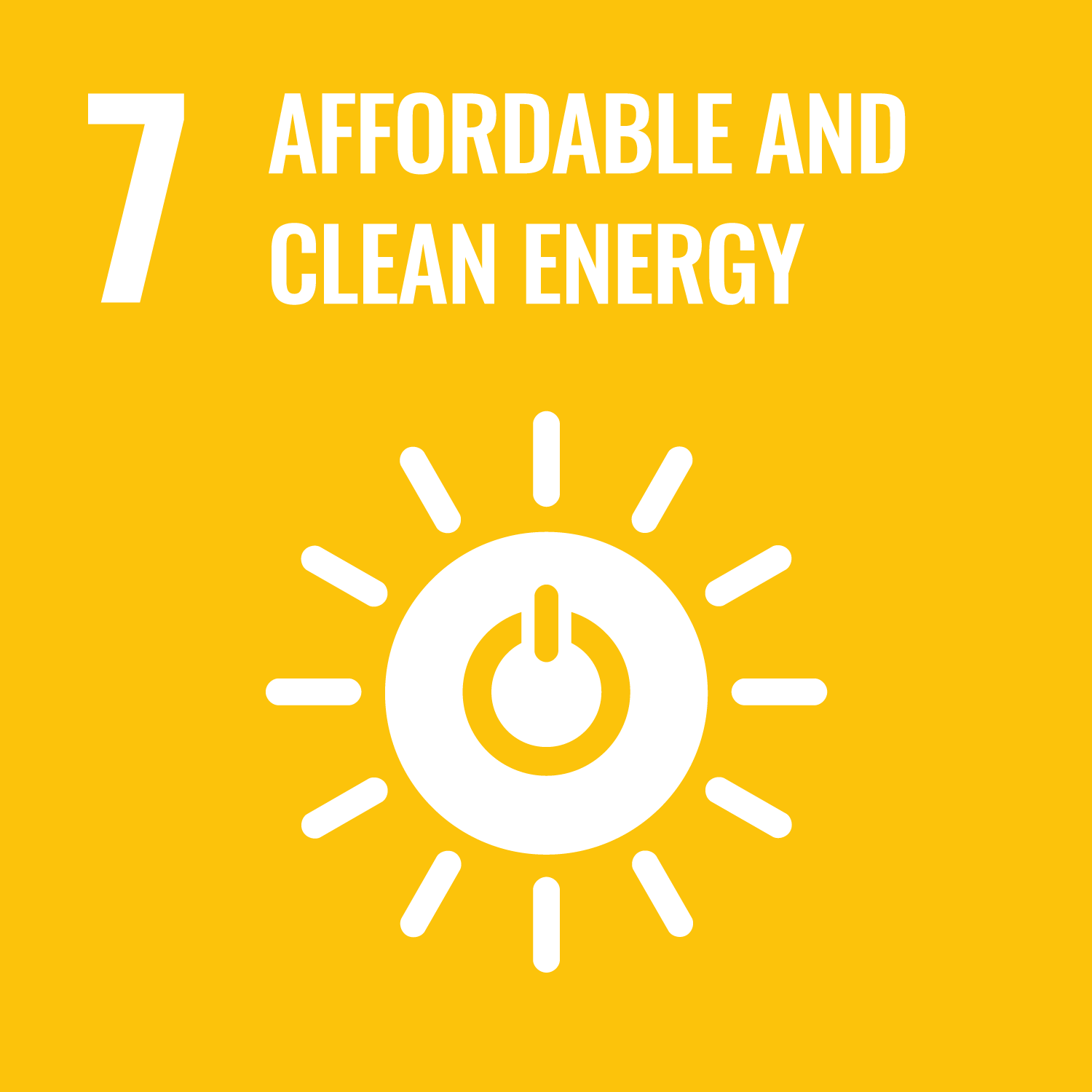 UN Sustainability Goal Icon #7